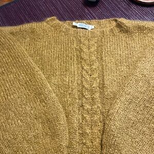 Vintage wool sweater Margaretta Medium brown pullover
